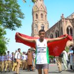 GCU News….1100جی سی یو کے طالب علم کا لاہور سے سکردو تک کلومیٹر طویل دوڑ کا آغاز……فیضان احمد فیض نے مہم شہدائے پاکستان اور سیکیورٹی فورسز کے نام منسوب کر دی کلومیٹر طویل دوڑ کا آغاز